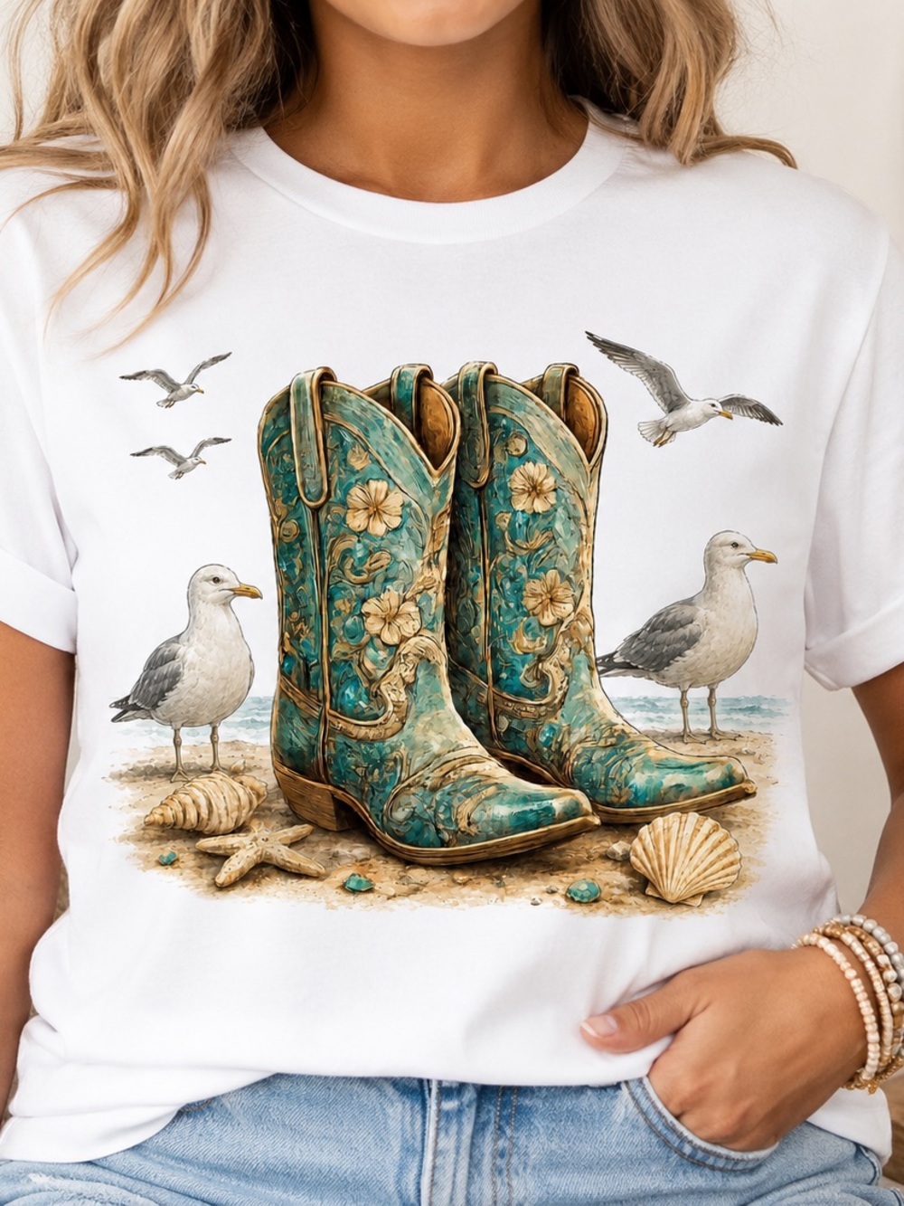 Boots on the Beach T-Shirt.